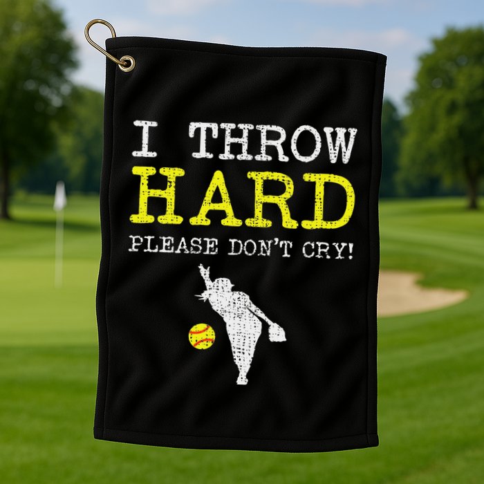 Fastpitch Softball Pitcher Golf Towel