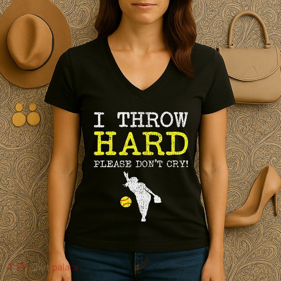 Fastpitch Softball Pitcher Women's V-Neck T-Shirt