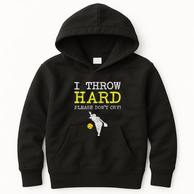 Fastpitch Softball Pitcher Kids Hoodie