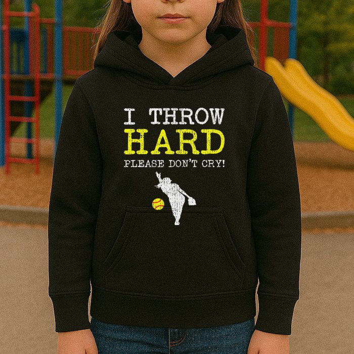 Fastpitch Softball Pitcher Kids Hoodie
