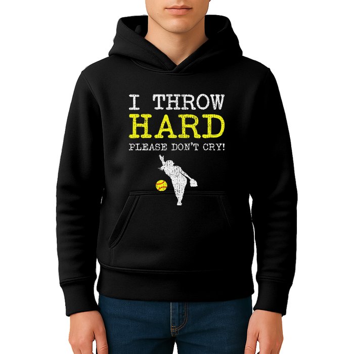 Fastpitch Softball Pitcher Kids Hoodie