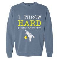 Fastpitch Softball Pitcher Garment-Dyed Sweatshirt