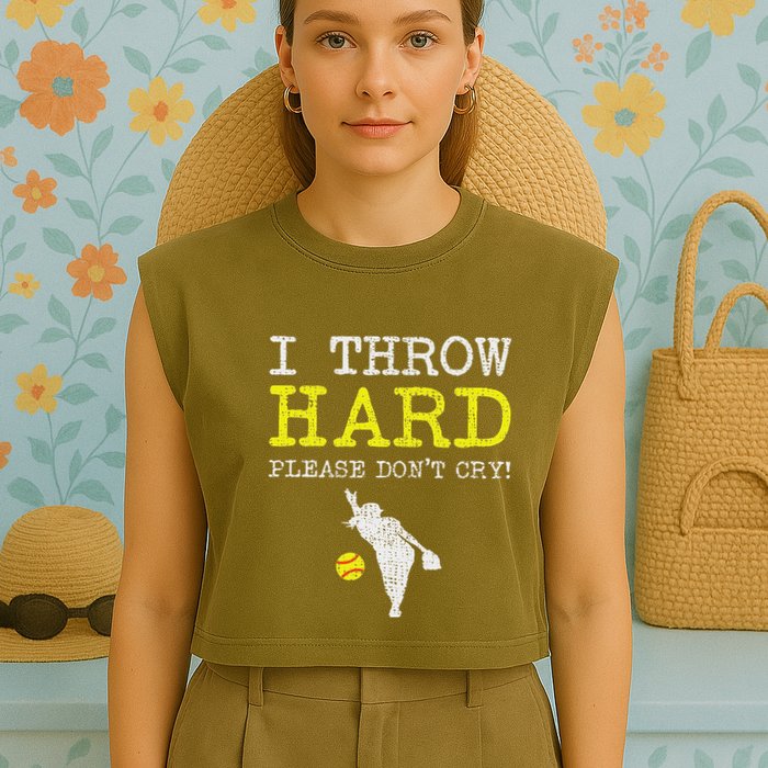 Fastpitch Softball Pitcher Garment-Dyed Women's Muscle Tee