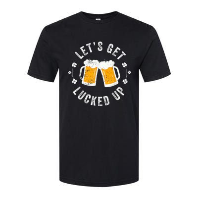 Funny St Patricks Day Lets Get Lucked Up Softstyle® CVC T-Shirt