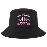 Funny Standard Poodle Dog Lover Puppy Breed Pink Cool Comfort Performance Bucket Hat