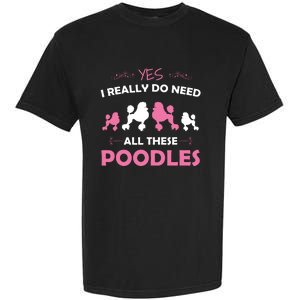 Funny Standard Poodle Dog Lover Puppy Breed Pink Garment-Dyed Heavyweight T-Shirt