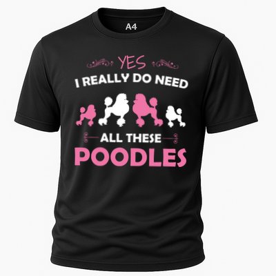 Funny Standard Poodle Dog Lover Puppy Breed Pink Performance Shirt