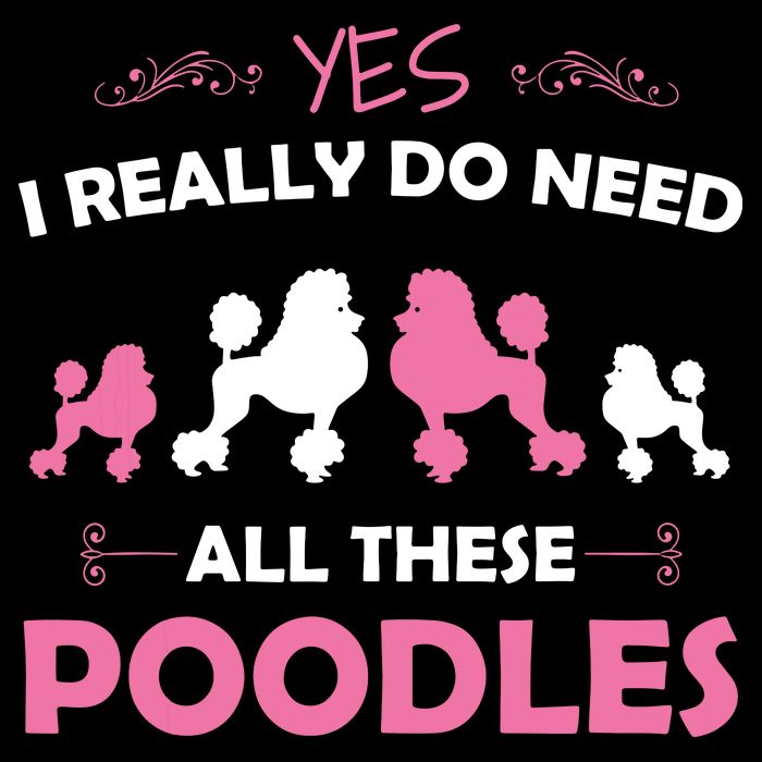 Funny Standard Poodle Dog Lover Puppy Breed Pink Cooling Performance Crew T-Shirt