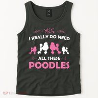 Funny Standard Poodle Dog Lover Puppy Breed Pink Tank Top