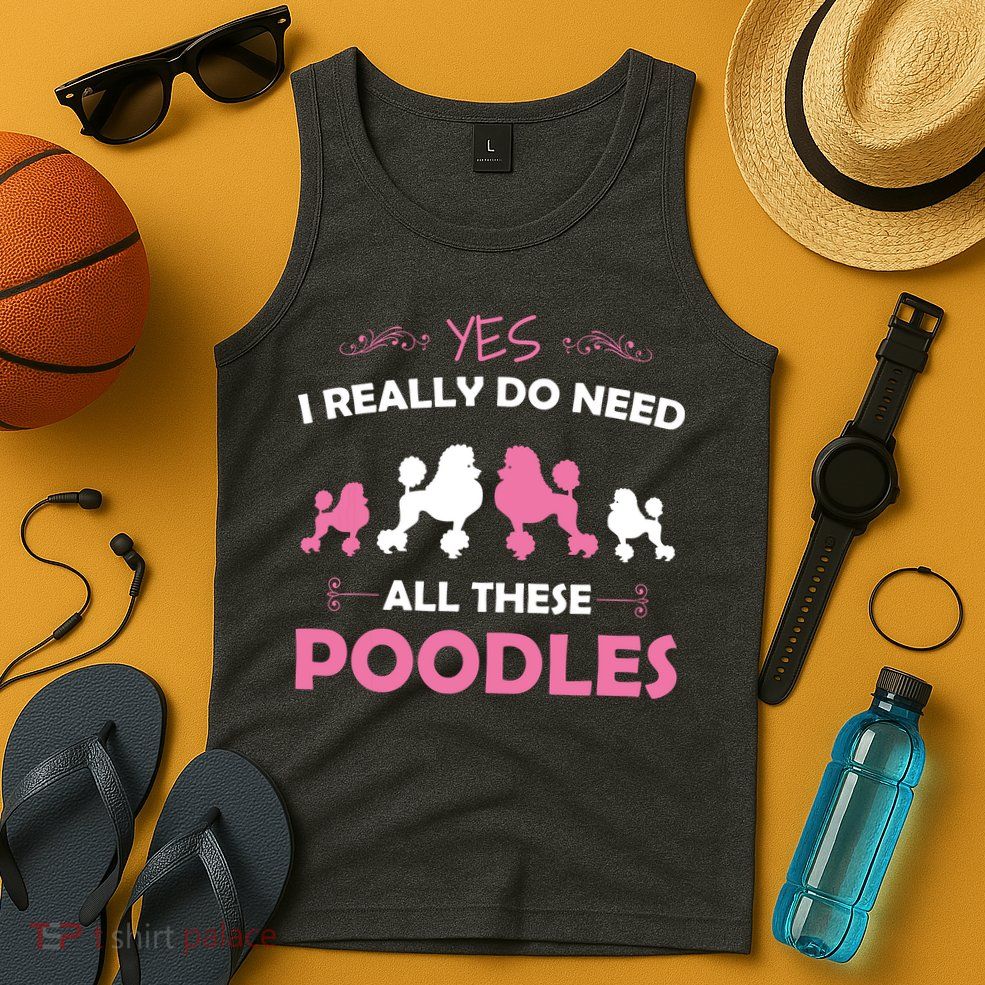 Funny Standard Poodle Dog Lover Puppy Breed Pink Tank Top