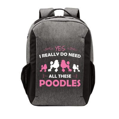 Funny Standard Poodle Dog Lover Puppy Breed Pink Vector Backpack