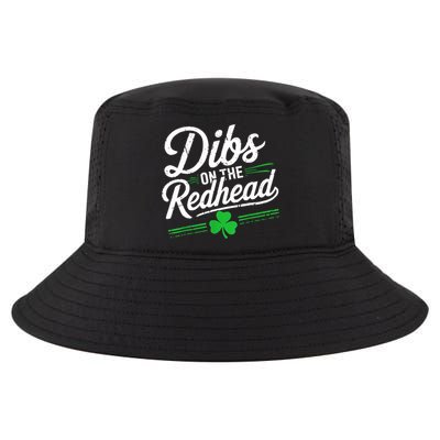 Funny St PatrickS Day Dibs On The Redhead Shamrock Cool Comfort Performance Bucket Hat