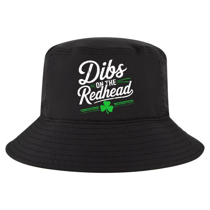 Funny St PatrickS Day Dibs On The Redhead Shamrock Cool Comfort Performance Bucket Hat