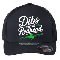 Funny St PatrickS Day Dibs On The Redhead Shamrock Flexfit Unipanel Trucker Cap
