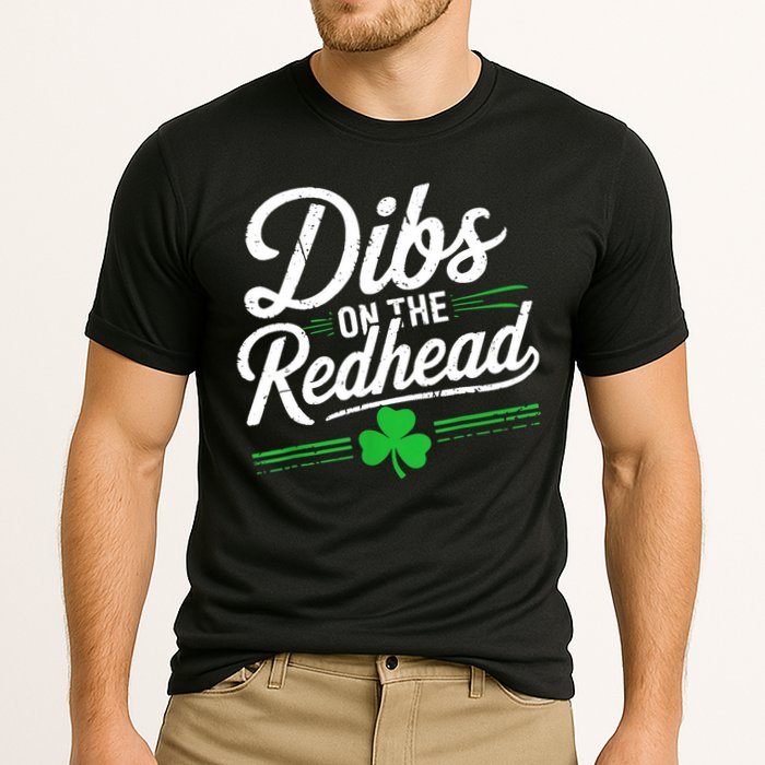 Funny St PatrickS Day Dibs On The Redhead Shamrock Performance Shirt