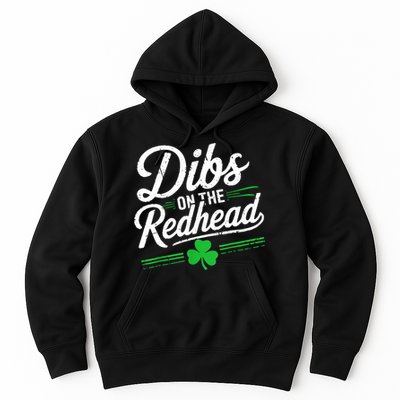 Funny St PatrickS Day Dibs On The Redhead Shamrock Hoodie