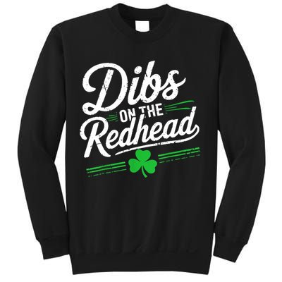 Funny St PatrickS Day Dibs On The Redhead Shamrock Sweatshirt