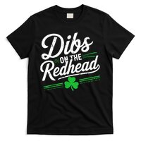 Funny St PatrickS Day Dibs On The Redhead Shamrock T-Shirt