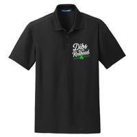 Funny St PatrickS Day Dibs On The Redhead Shamrock Dry Zone Grid Polo