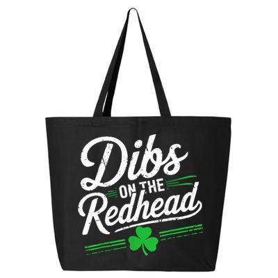 Funny St PatrickS Day Dibs On The Redhead Shamrock 25L Jumbo Tote