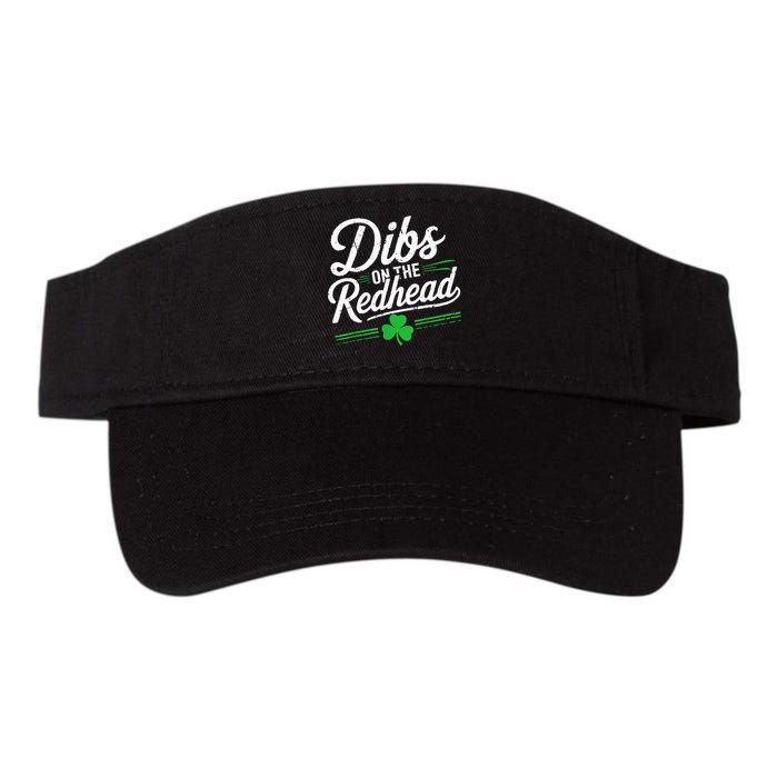 Funny St PatrickS Day Dibs On The Redhead Shamrock Visor