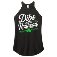 Funny St PatrickS Day Dibs On The Redhead Shamrock Women's Perfect Tri Rocker Tank