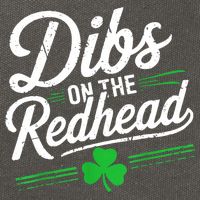Funny St PatrickS Day Dibs On The Redhead Shamrock Cotton Canvas Backpack