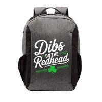 Funny St PatrickS Day Dibs On The Redhead Shamrock Vector Backpack