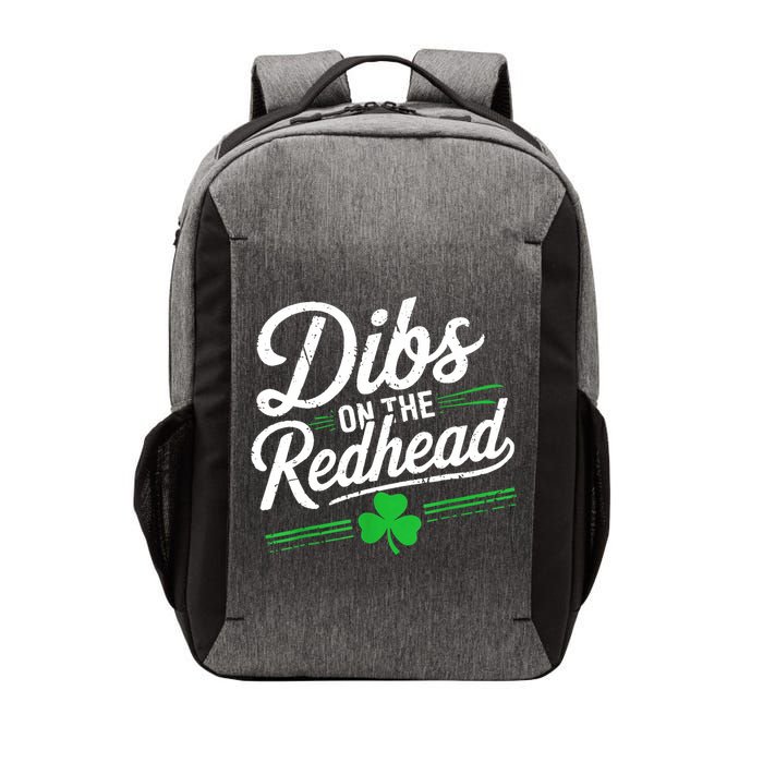 Funny St PatrickS Day Dibs On The Redhead Shamrock Vector Backpack