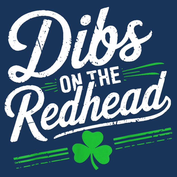 Funny St PatrickS Day Dibs On The Redhead Shamrock Infant Baby Jersey Bodysuit