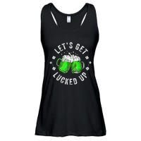 Funny St Patricks Day Lets Get Lucked Up Ladies Essential Flowy Tank