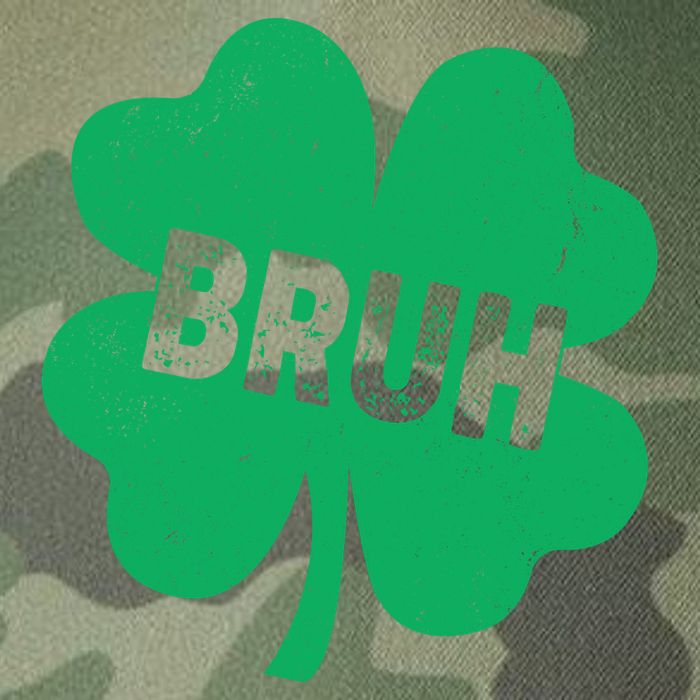 Funny St Patricks Day Bruh Lucky Shamrock Clover Legacy Tie Dye Trucker Hat