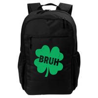 Funny St Patricks Day Bruh Lucky Shamrock Clover Backpack