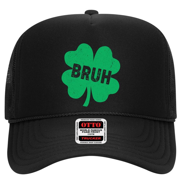 Funny St Patricks Day Bruh Lucky Shamrock Clover Trucker Hat