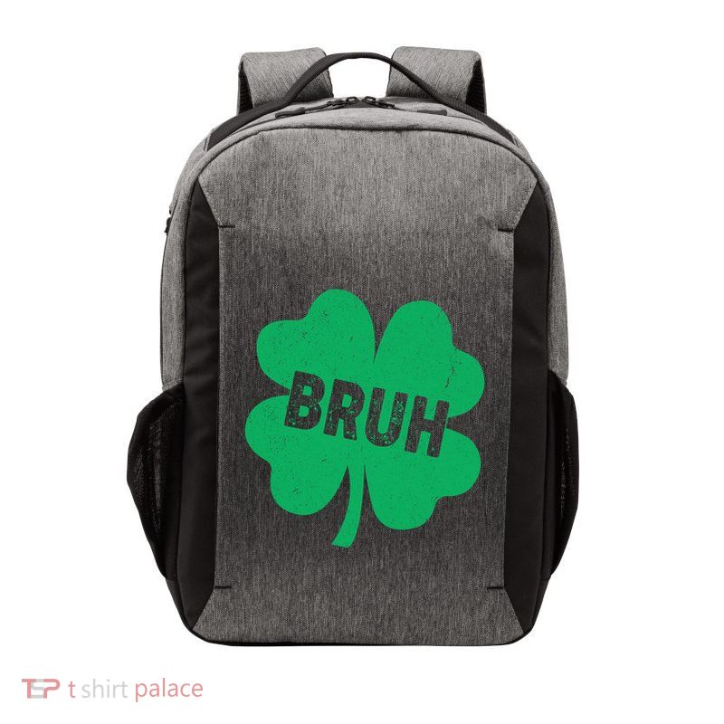 Funny St Patricks Day Bruh Lucky Shamrock Clover Vector Backpack