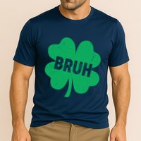 Funny St Patricks Day Bruh Lucky Shamrock Clover Performance Shirt