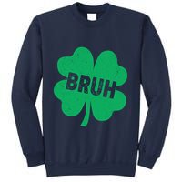Funny St Patricks Day Bruh Lucky Shamrock Clover Sweatshirt