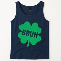 Funny St Patricks Day Bruh Lucky Shamrock Clover Tank Top