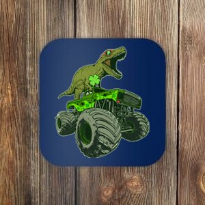 Funny St Patrick's Day Lucky Trex Dinosaur Riding Monster Truck Coaster