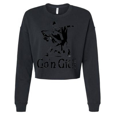 Funny St Patricks Day Funny Gon Git St Patrick Cropped Pullover Crew