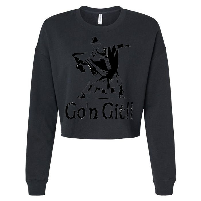 Funny St Patricks Day Funny Gon Git St Patrick Cropped Pullover Crew