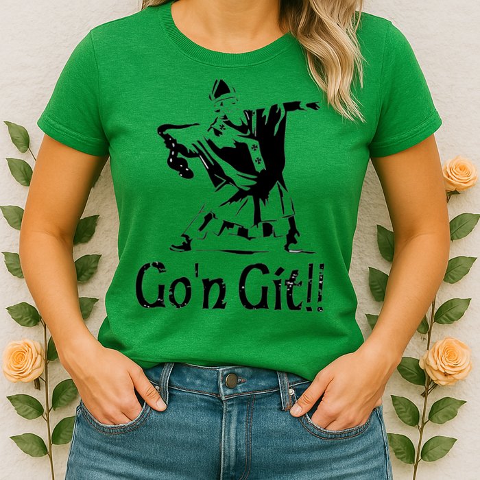 Funny St Patricks Day Funny Gon Git St Patrick Womens T-Shirt