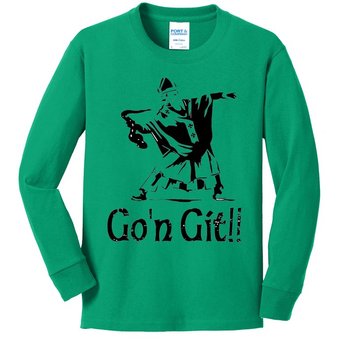 Funny St Patricks Day Funny Gon Git St Patrick Kids Long Sleeve Shirt