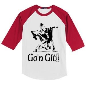 Funny St Patricks Day Funny Gon Git St Patrick Kids Colorblock Raglan Jersey