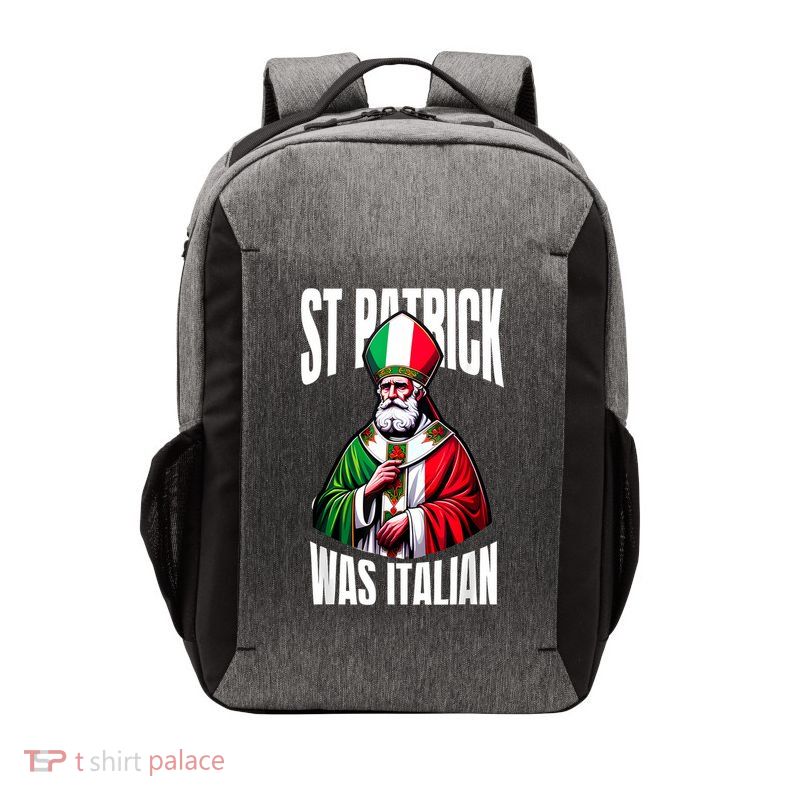 Funny St Patrick Was Italian St PatrickS Day Italian Flag Vector Backpack