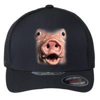 Funny Surprised Pig Face Meme Big Troll Hog Piggy Face Flexfit Unipanel Trucker Cap