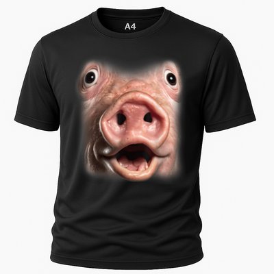 Funny Surprised Pig Face Meme Big Troll Hog Piggy Face Performance Shirt