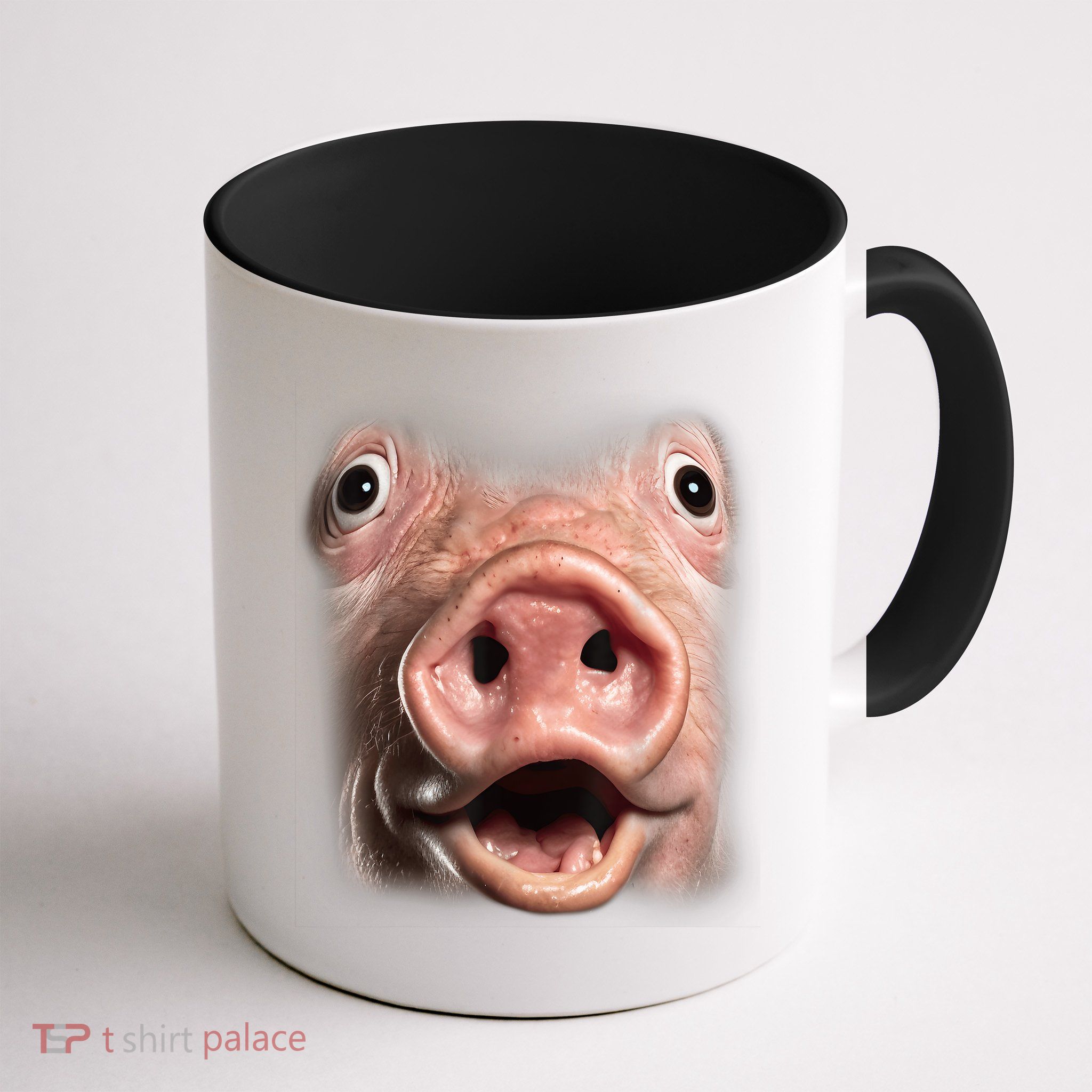 Funny Surprised Pig Face Meme Big Troll Hog Piggy Face Mug