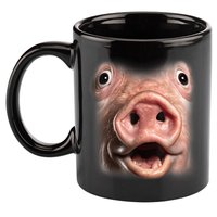 Funny Surprised Pig Face Meme Big Troll Hog Piggy Face 11oz C Handle Ceramic Mug