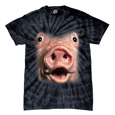 Funny Surprised Pig Face Meme Big Troll Hog Piggy Face Tie-Dye T-Shirt